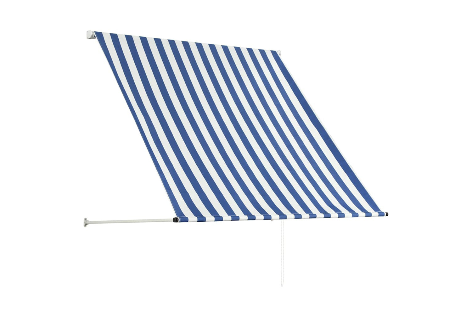 Vidaxl Retractable Awning 150x150 Cm Blue And White-3