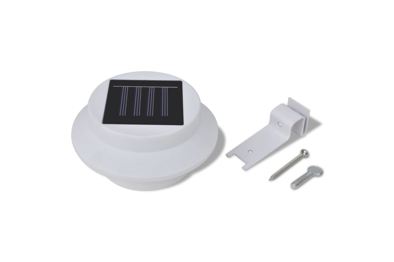 Vidaxl 41181 Outdoor Solar Lamp Set 6 Pcs Fence Light Gutter Light White-3