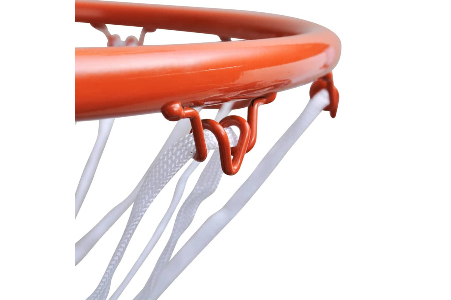 Vidaxl Basketball Goal Hoop Set Rim With Net Orange 45 Cm-3