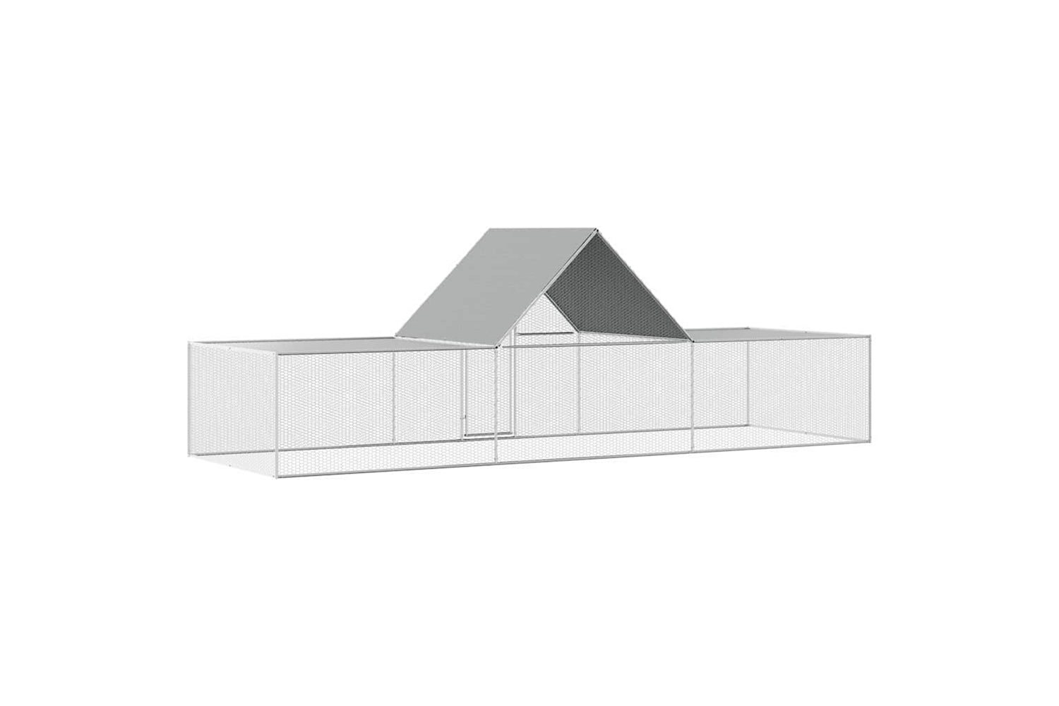 Vidaxl Chicken Coop 6x2x2 M Galvanised Steel-4