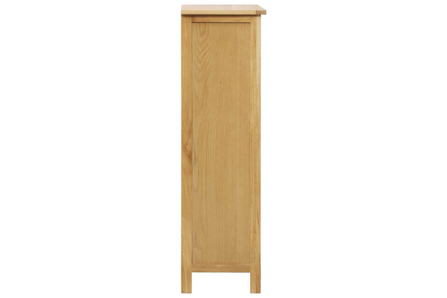 Vidaxl Shoe Cabinet 76x37x105 Cm Solid Oak Wood-3