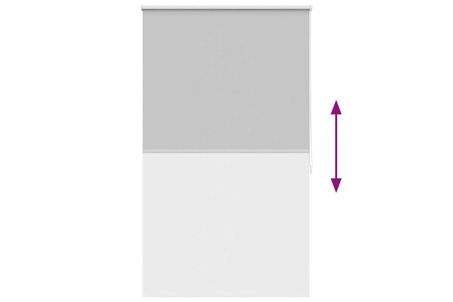 Vidaxl Roller Blind Blackout 80 X 175 Cm Grey-8