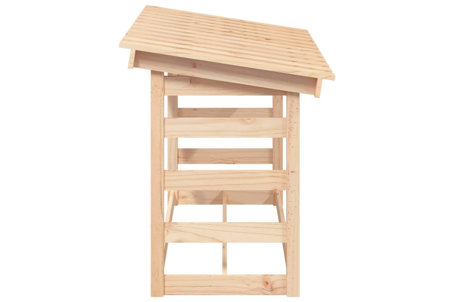 vidaXL 822442 Firewood Rack 108x64.5x78cm Solid Wood Pine-5
