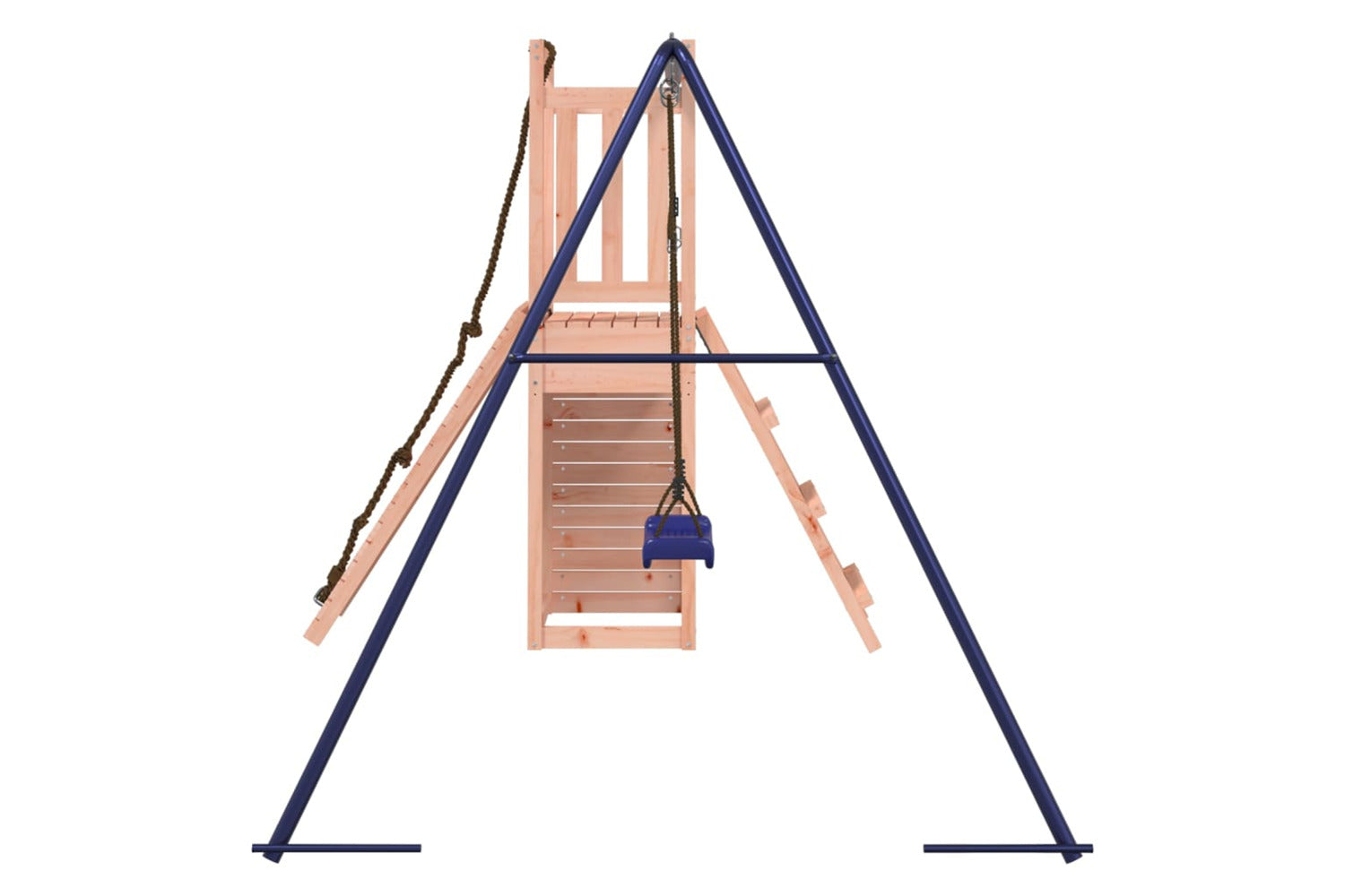 Vidaxl 3155919 Playhouse With Swing Climbing Wall Solid Wood Douglas-5
