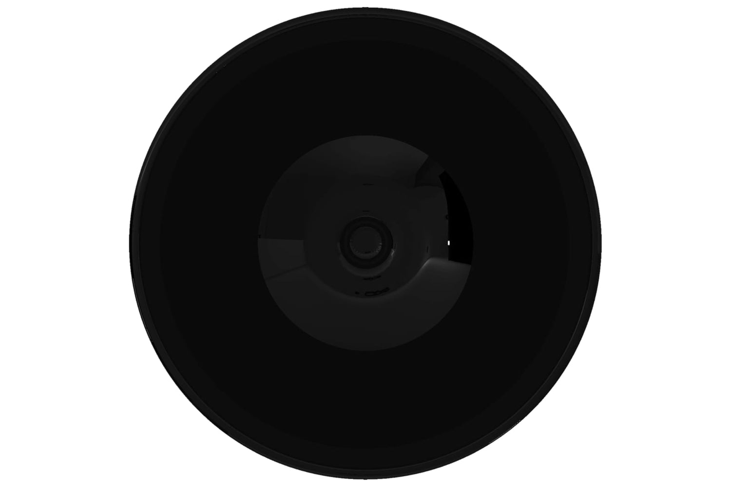 Vidaxl 141929 Ceramic Bathroom Sink Basin Black Round-4
