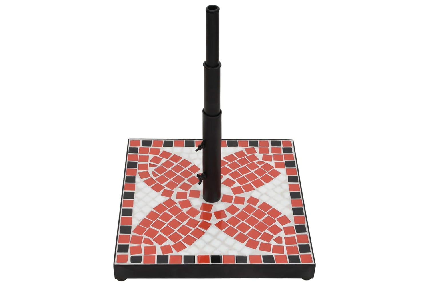 Vidaxl Parasol Base Terracotta And White Square 12 Kg-3