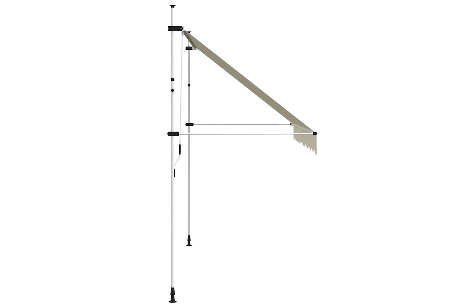 vidaXL 143697 Manual Retractable Awning 350cm Cream-3