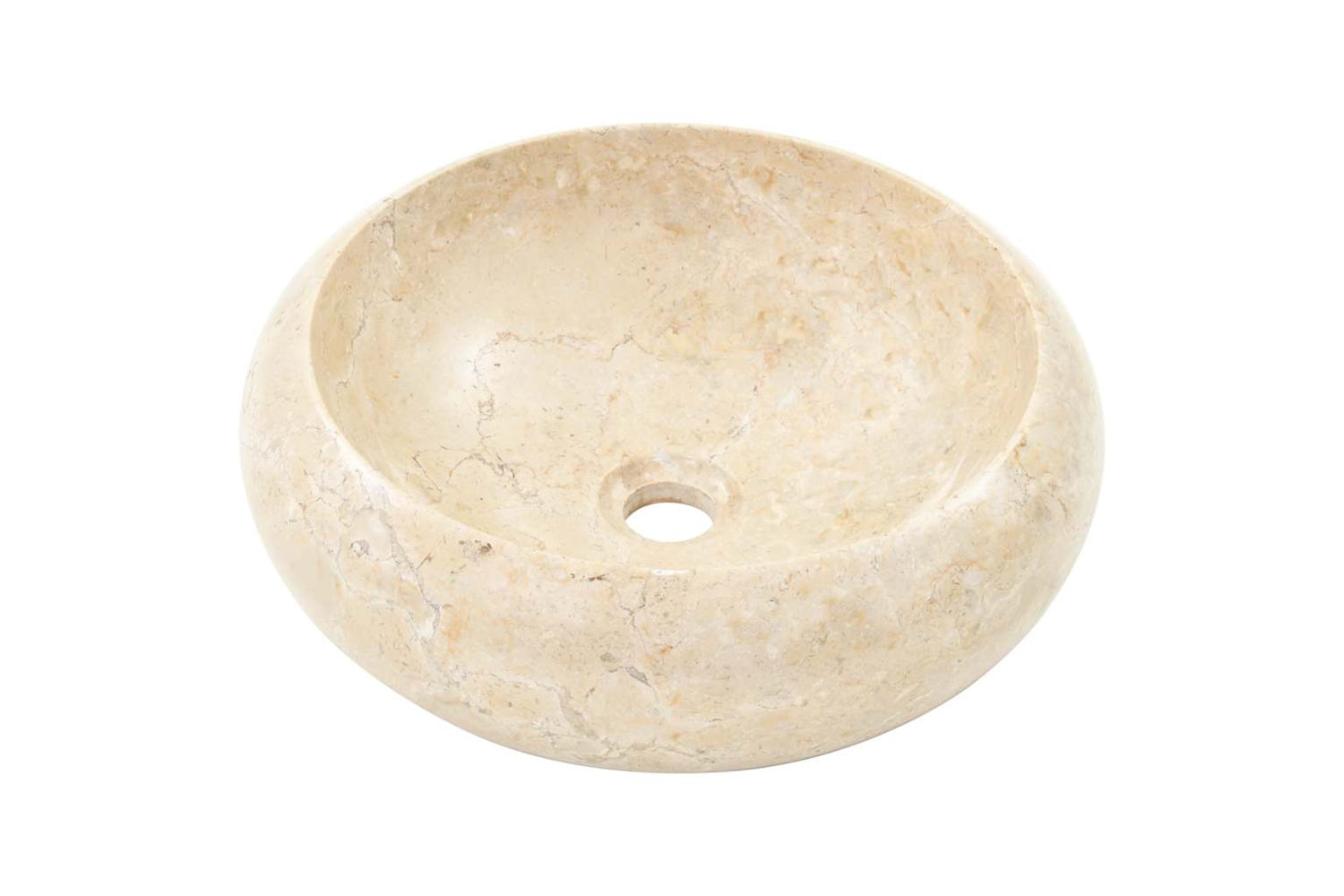 vidaXL 142767 Sink 40x12cm Marble Cream-4