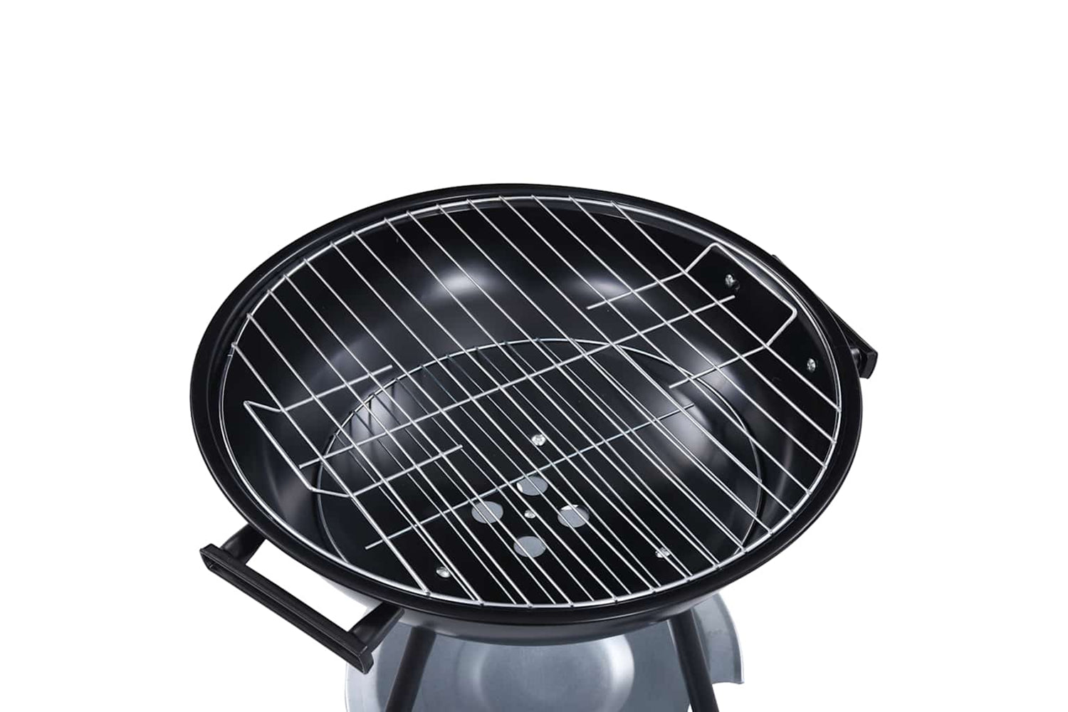 Vidaxl Portable Xxl Charcoal Kettle Bbq Grill With Wheels 44 Cm-5