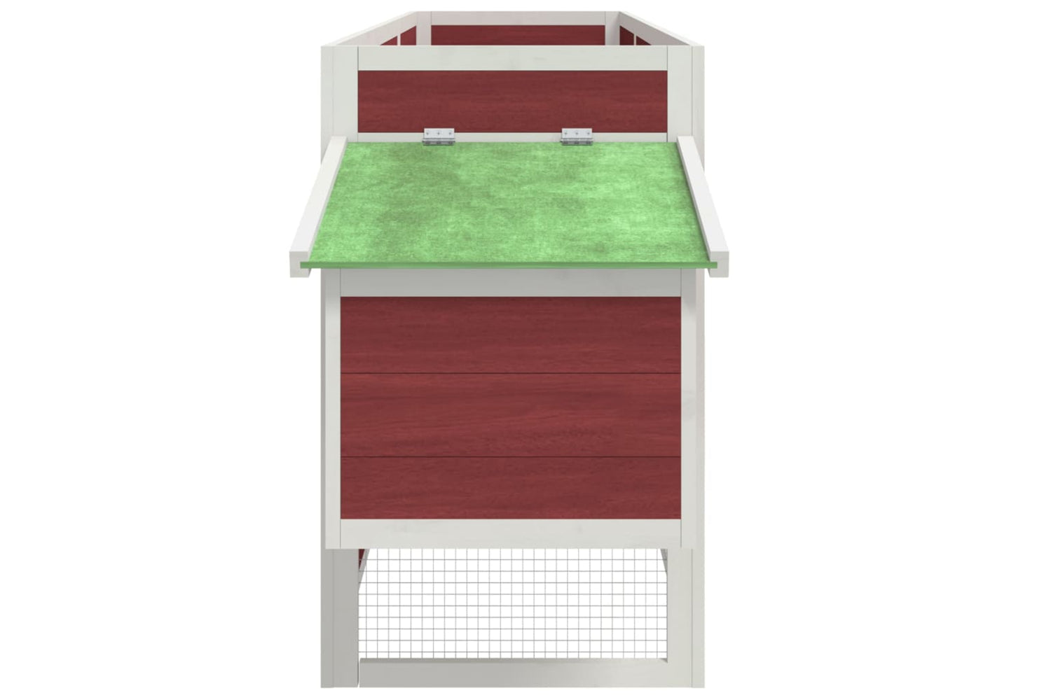 vidaXL 172238 Chicken Coop Mocha 204x50x84cm Solid Wood Pine-5