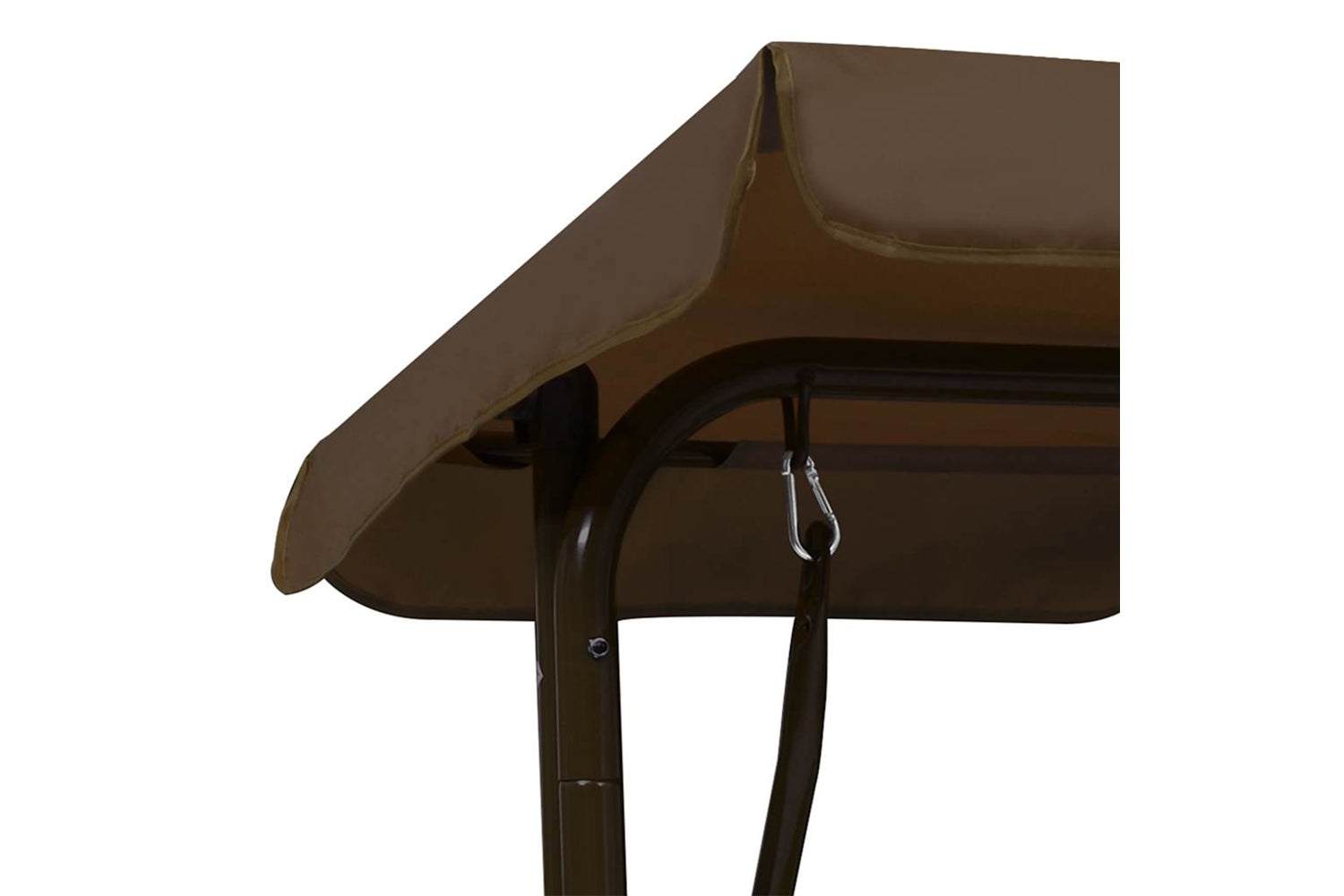 Vidaxl Kids Swing Bench Brown 115x75x110 Cm Fabric-5