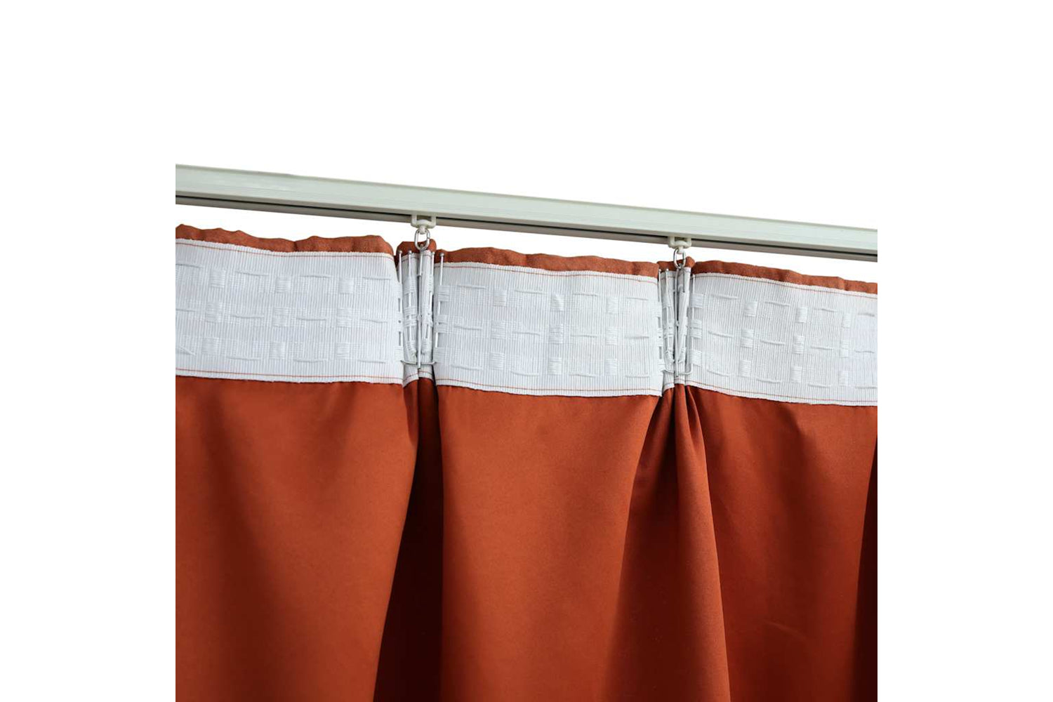 Vidaxl Blackout Curtains With Hooks 2 Pcs Rust 140x225 Cm-3
