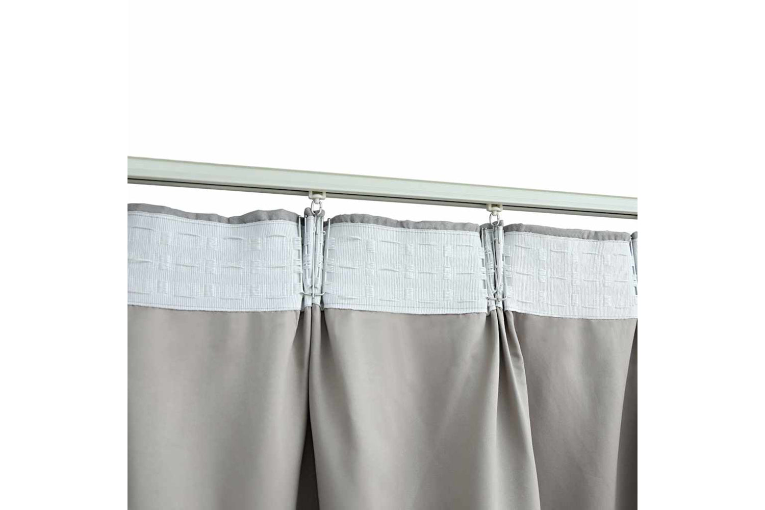 Vidaxl Blackout Curtains With Hooks 2 Pcs Grey 140x245 Cm-3