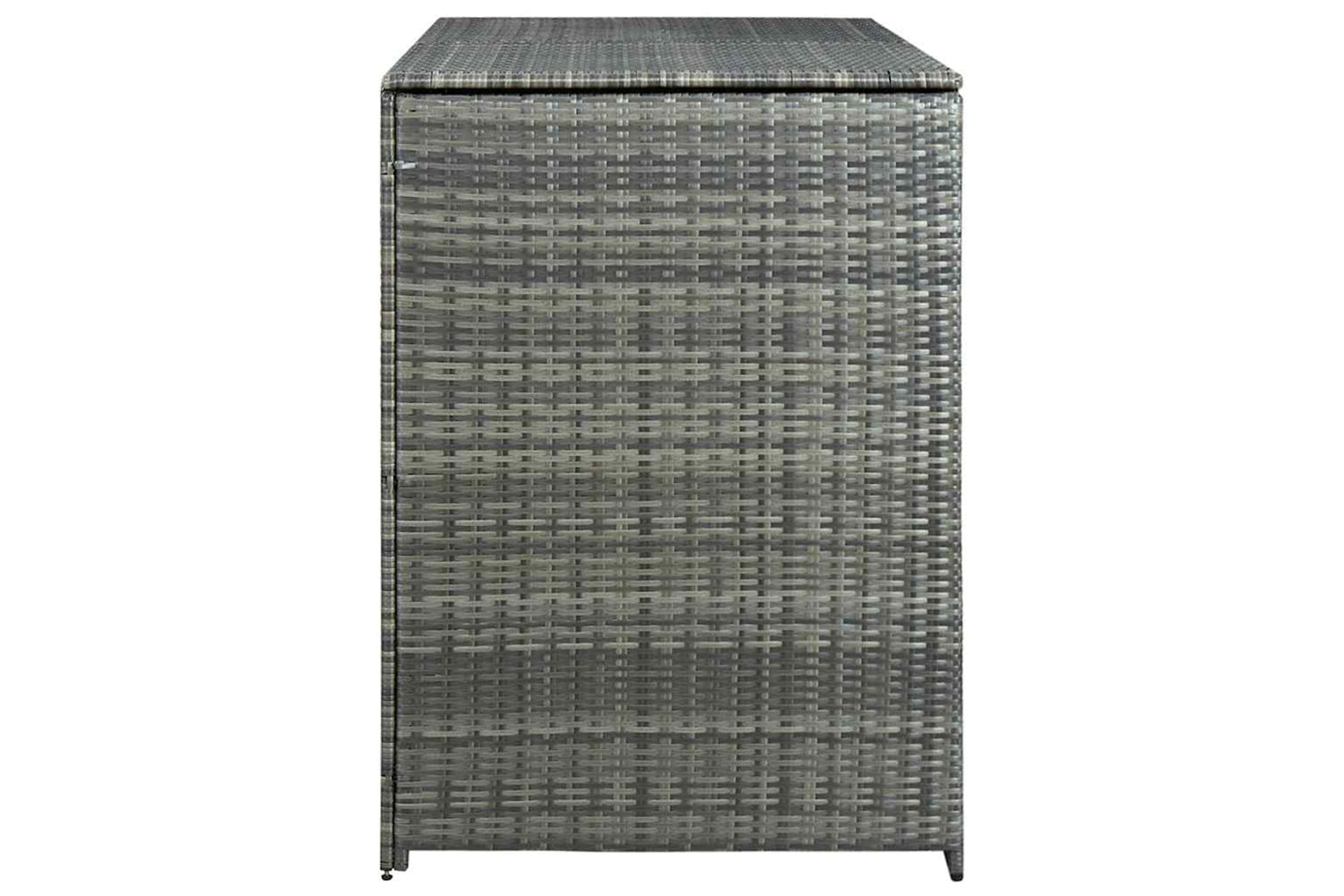 vidaXL 46463 Double Wheelie Bin Shed Poly Rattan Anthracite 148x77x111cm-6