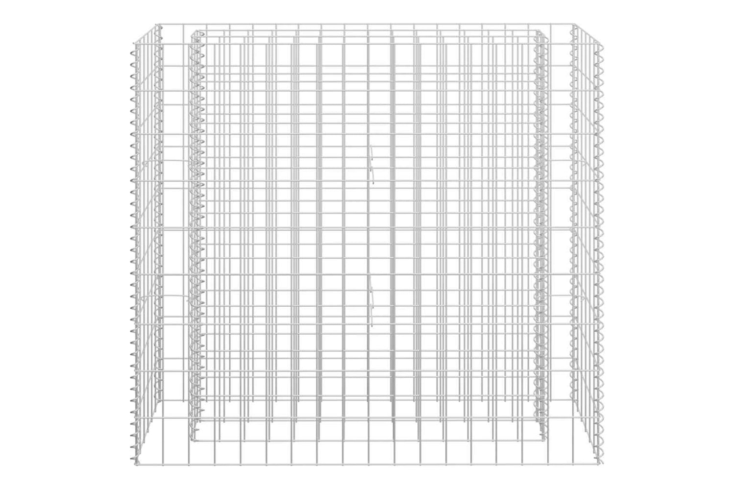 vidaXL 145631 Gabion Raised Bed Galvanised Steel 90x30x90cm-3