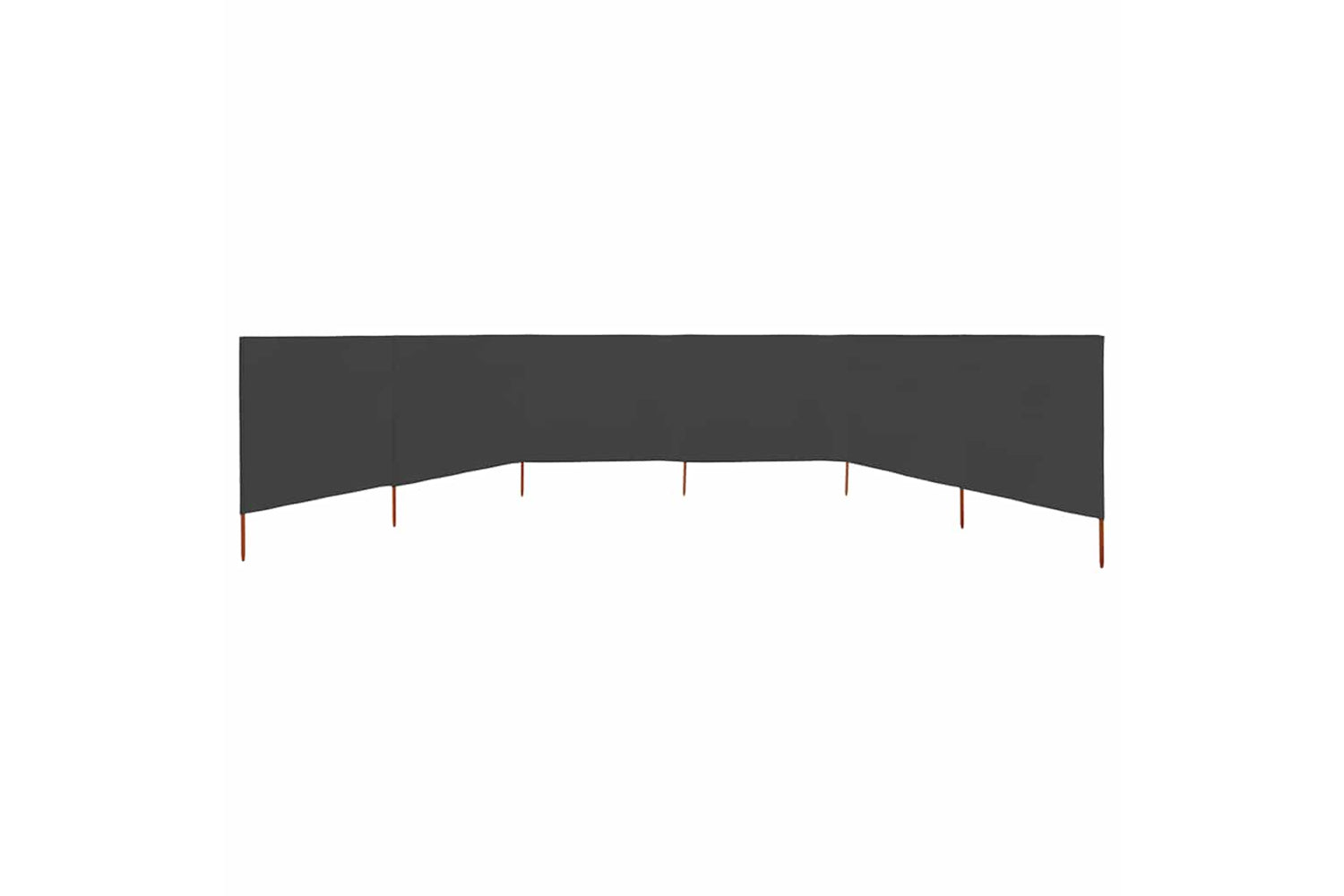 vidaXL 47176 6-panel Wind Screen Fabric 800x120cm Anthracite-3