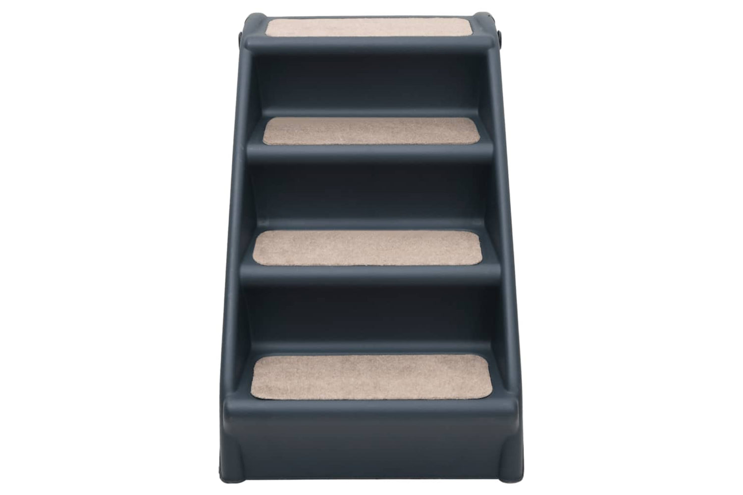 Vidaxl 171172 Folding 4-step Dog Stairs Dark Grey-2