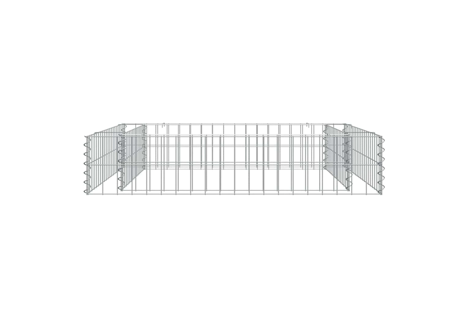 vidaXL 151311 Gabion Raised Bed Galvanised Steel 100x100x20cm-6