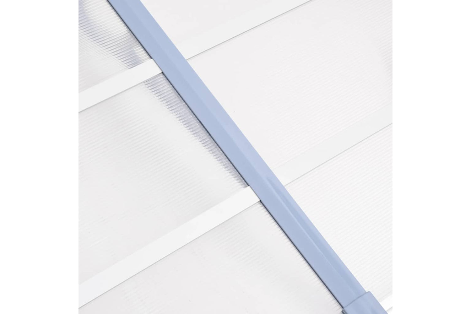 Vidaxl Door Canopy Grey And Transparent 358.5x90 Cm Polycarbonate-4