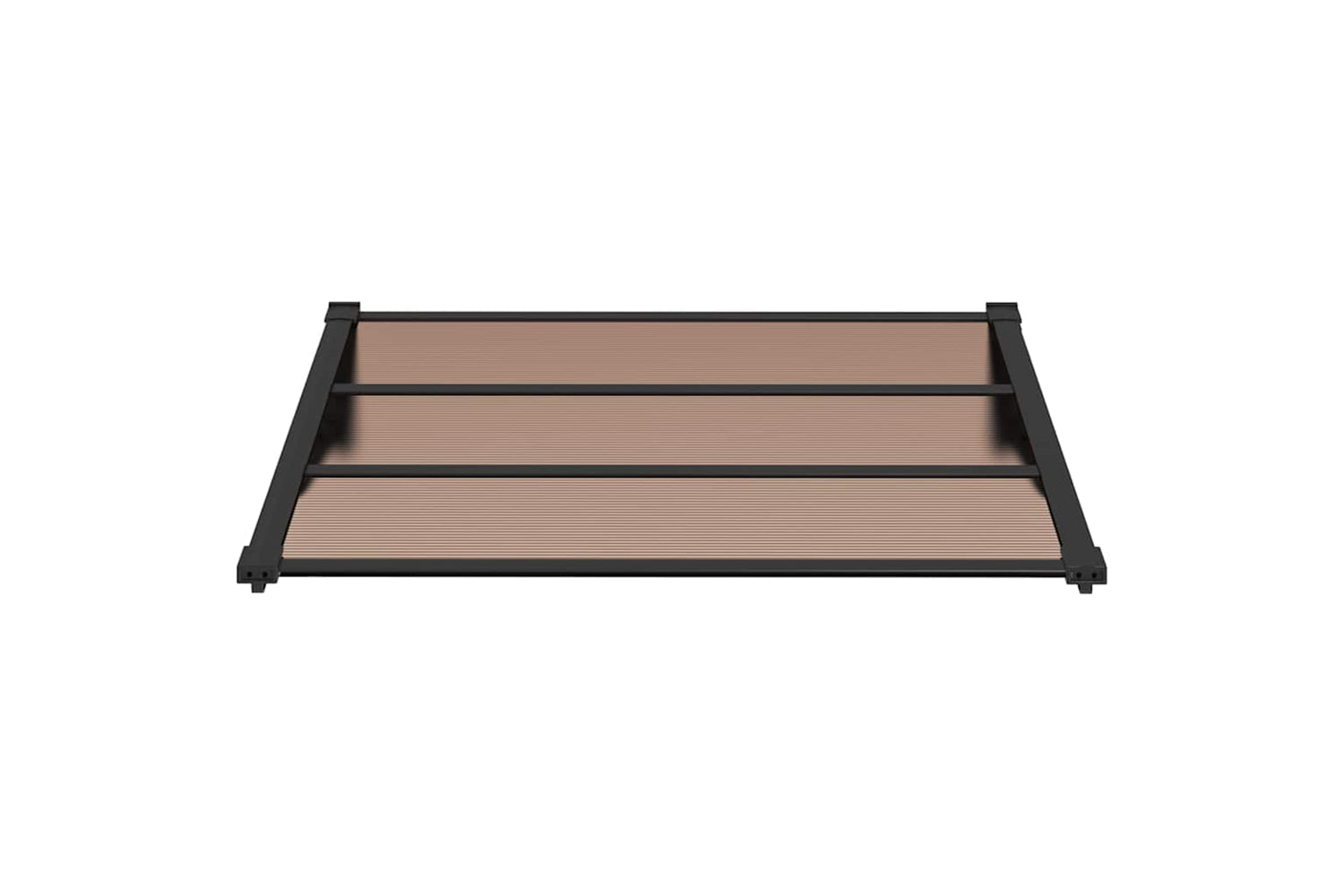 Vidaxl Door Canopy Black 122x90 Cm Polycarbonate-2