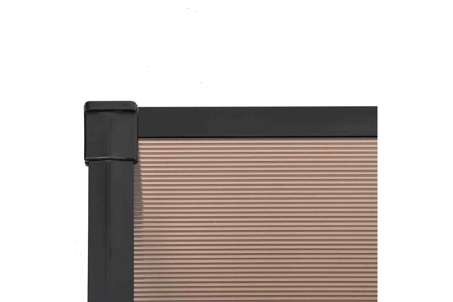 Vidaxl Door Canopy Black 297.5x90 Cm Polycarbonate-4