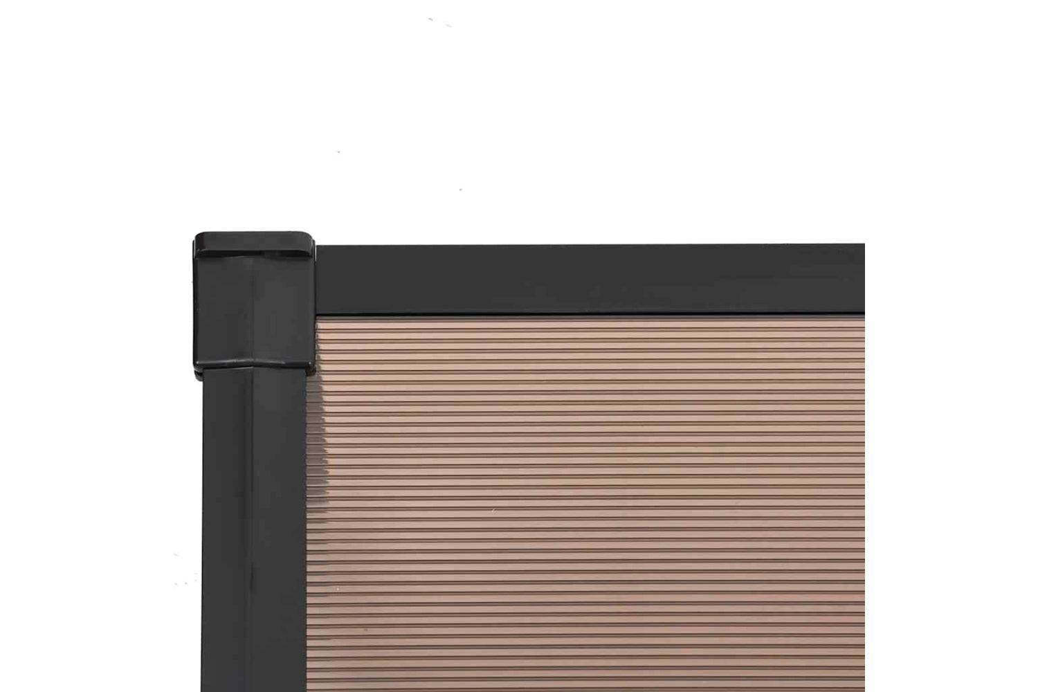 Vidaxl Door Canopy Black 152.5x90 Cm Polycarbonate-4