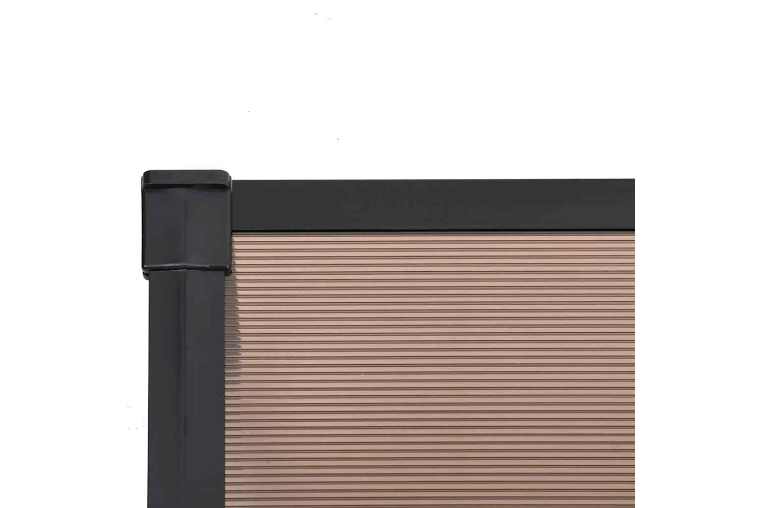 Vidaxl Door Canopy Black 239x90 Cm Polycarbonate-4