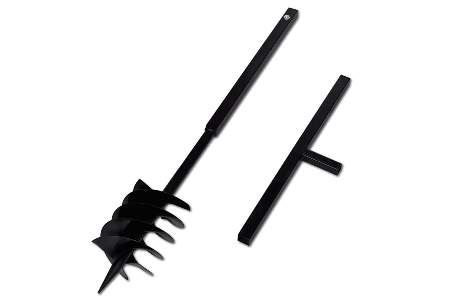 vidaXL 270533 Ground Drill With Handle 180mm With Extension Tube 13 M Steel-4