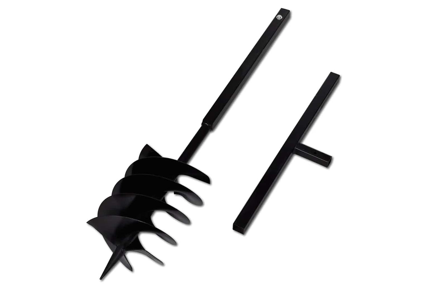 vidaXL 270537 Ground Drill With Handle 200mm With Extension Tube 13 M Steel-4