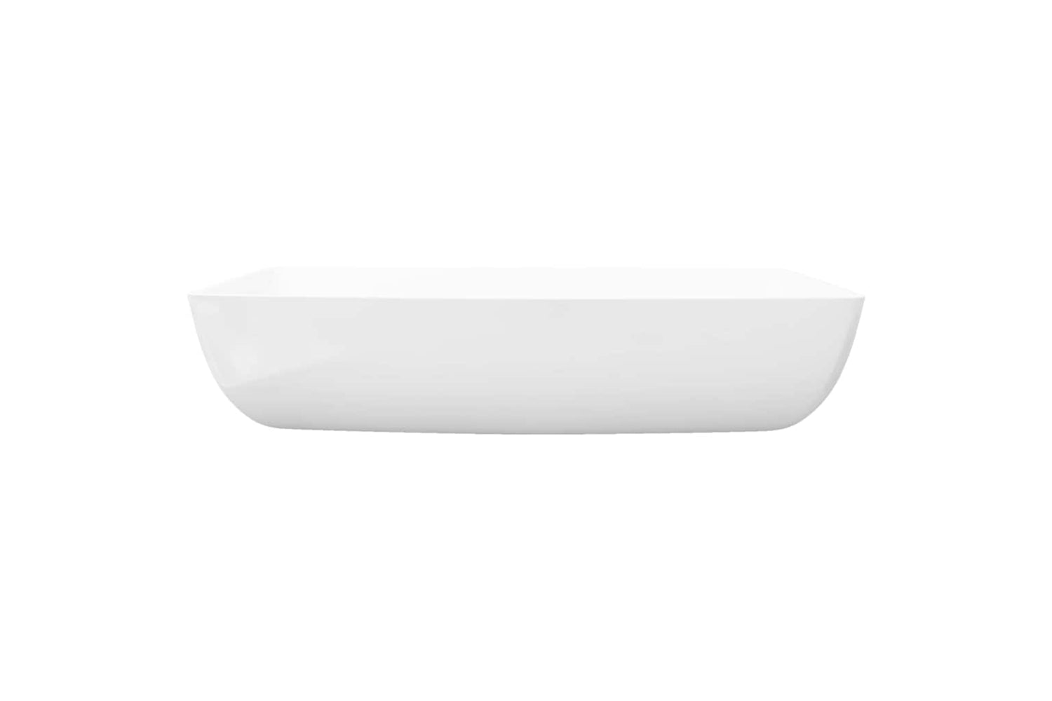 vidaXL 140691 Luxury Ceramic Basin Rectangular Sink White 71 X 39cm-4