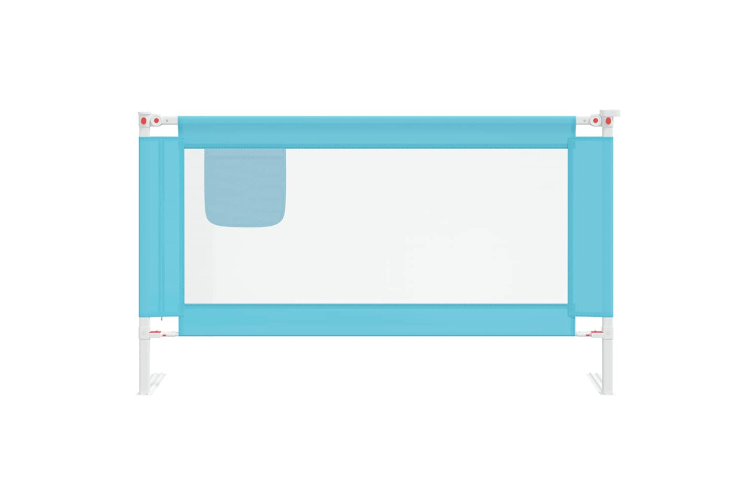 Vidaxl Toddler Safety Bed Rail Blue 140x25 Cm Fabric-2