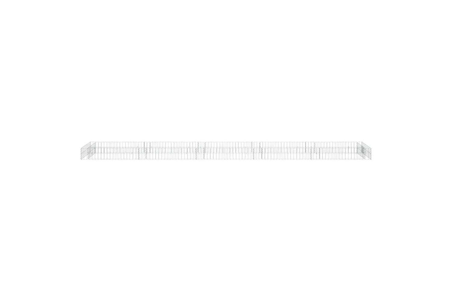 vidaXL 151315 Gabion Raised Bed Galvanised Steel 500x100x20cm-5