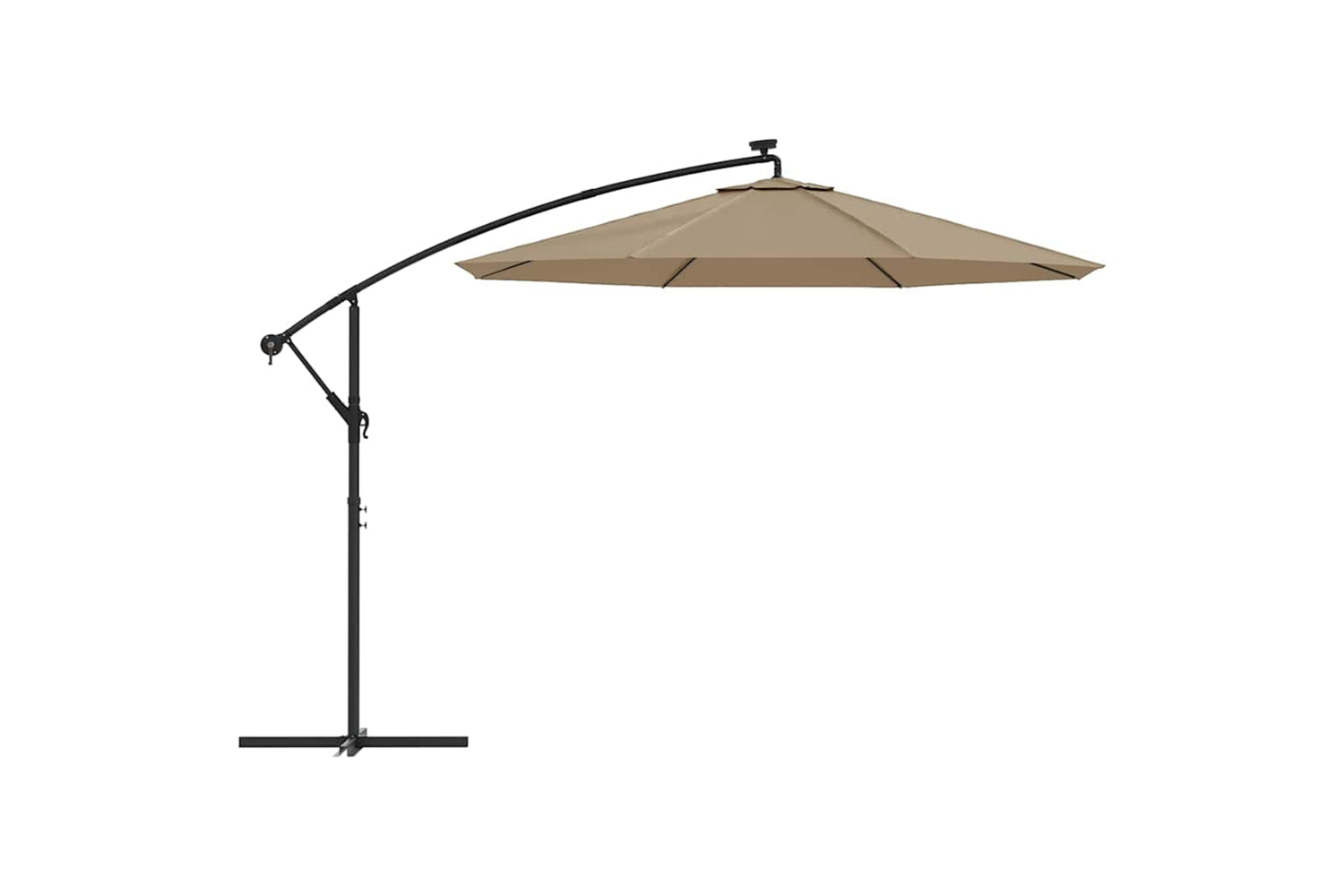 vidaXL 313806 Replacement Fabric For Cantilever Umbrella Taupe 300cm-4