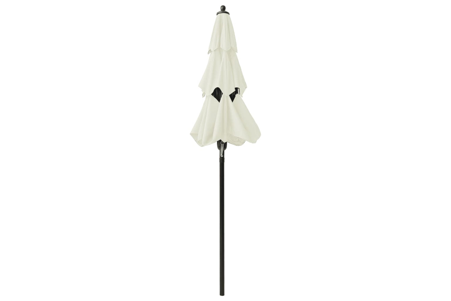 Vidaxl 313852 3-tier Parasol With Aluminium Pole Sand 2 M-4