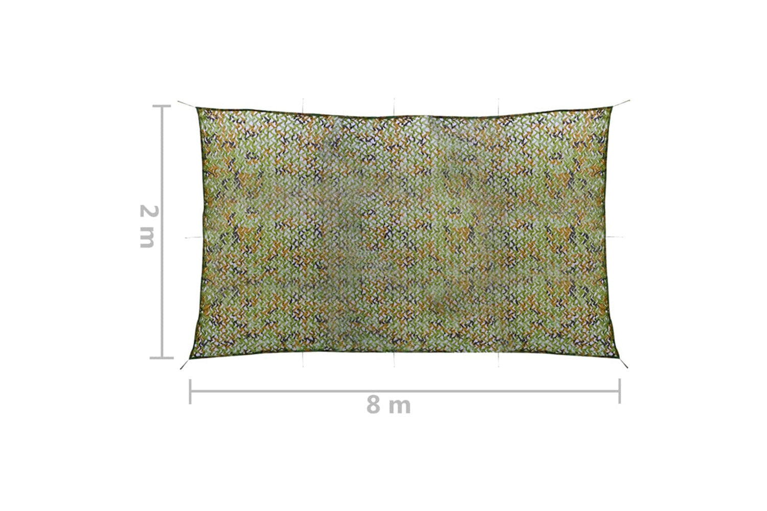 Vidaxl 135884 Camouflage Net With Storage Bag 2x8 M Green-5