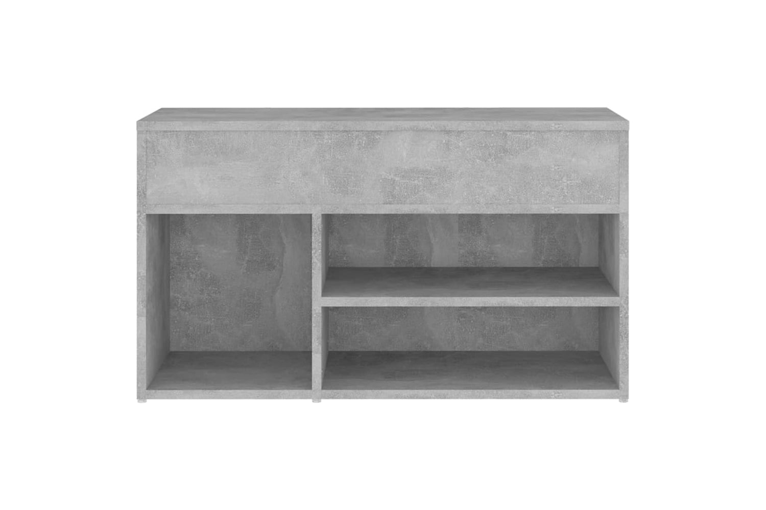 vidaXL 808751 Shoe Bench Concrete Grey 80x30x45cm Engineered Wood-3
