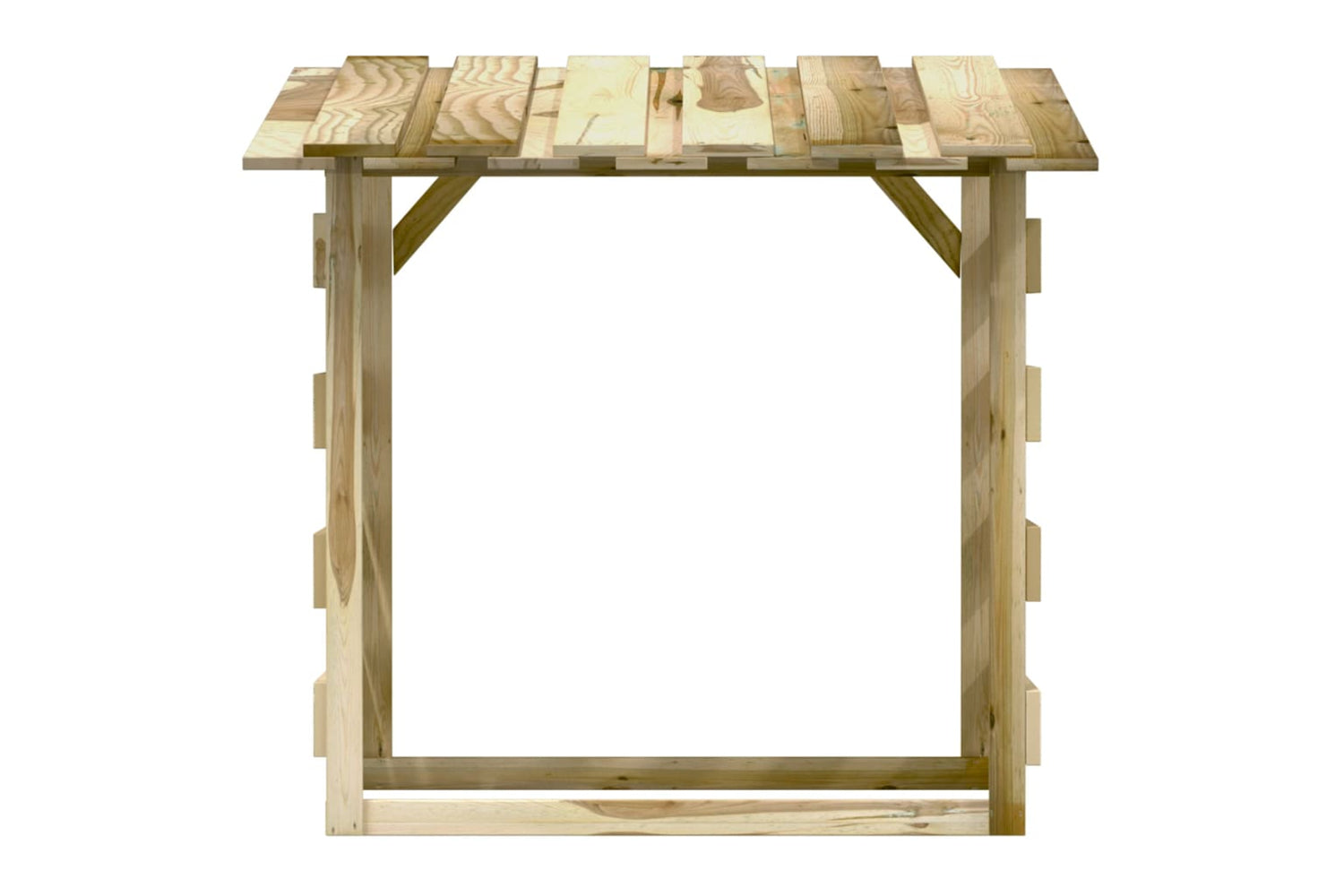 vidaXL 3096645 Pergolas With Roofs 3 Pcs 100x90x100cm Impregnated Pinewood-5