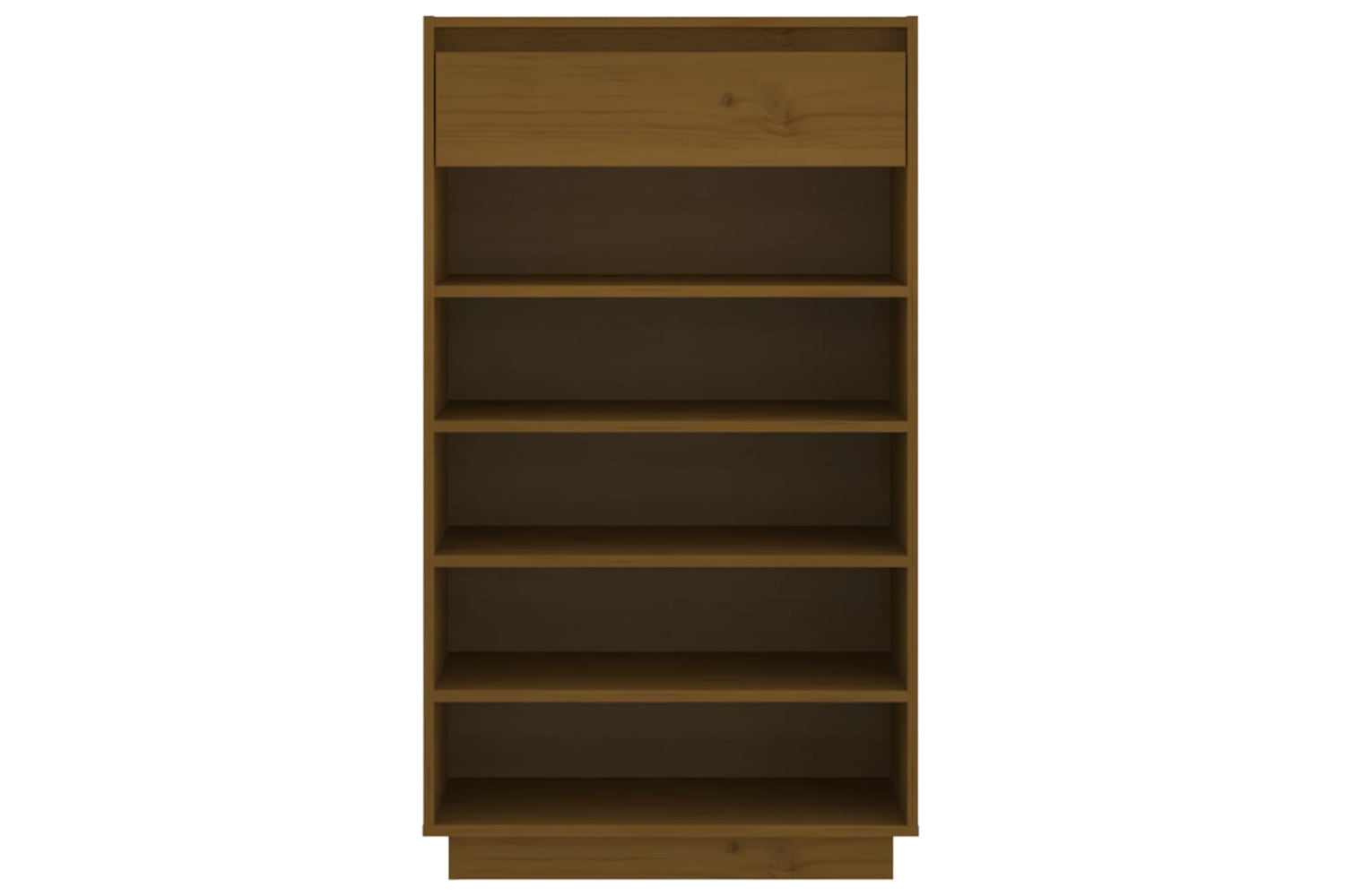 vidaXL 813553 Shoe Cabinet Honey Brown 60x34x105cm Solid Wood Pine-4