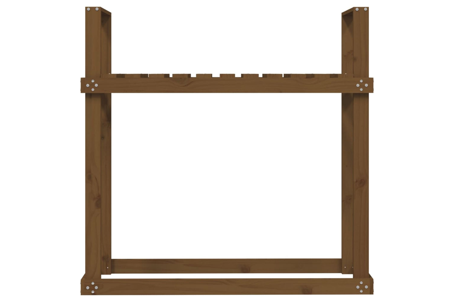 vidaXL 823860 Firewood Rack Honey Brown 110x35x108.5cm Solid Wood Pine-4