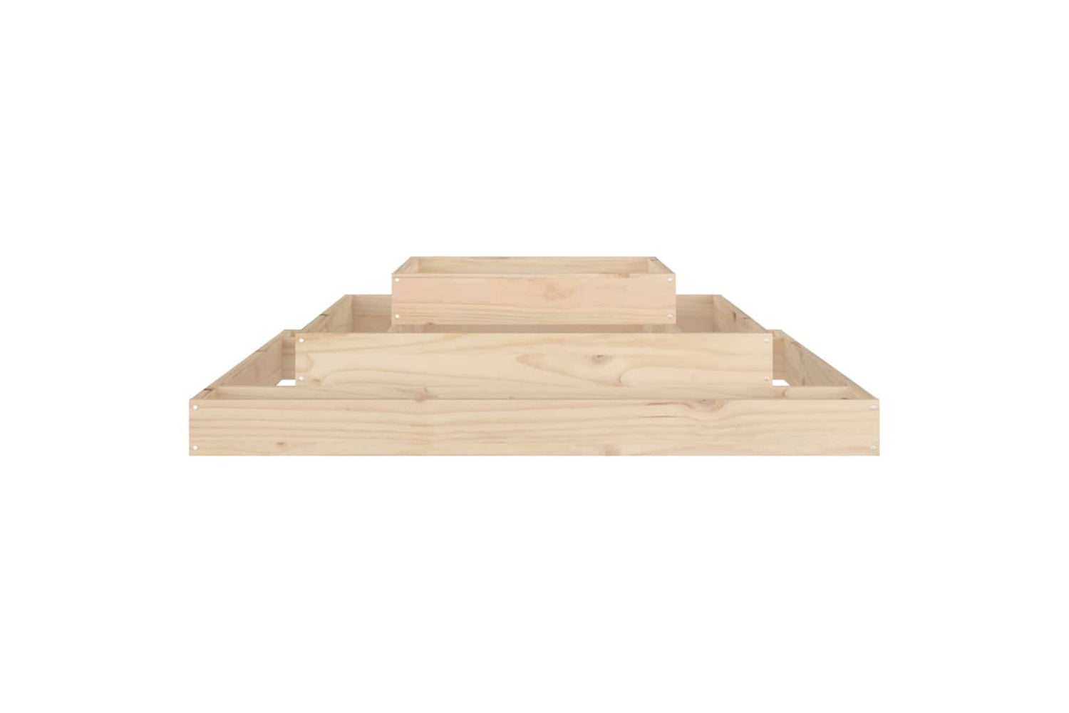 vidaXL 823871 Planter 110x110x27cm Solid Wood Pine-4