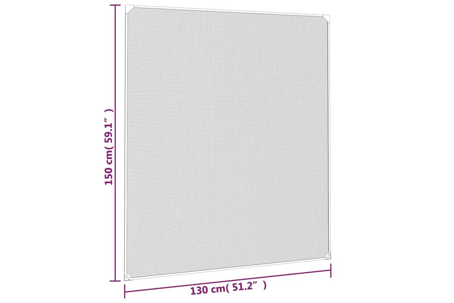vidaXL 153856 Magnetic Insect Screen For Windows Anthracite 130x150cm-7