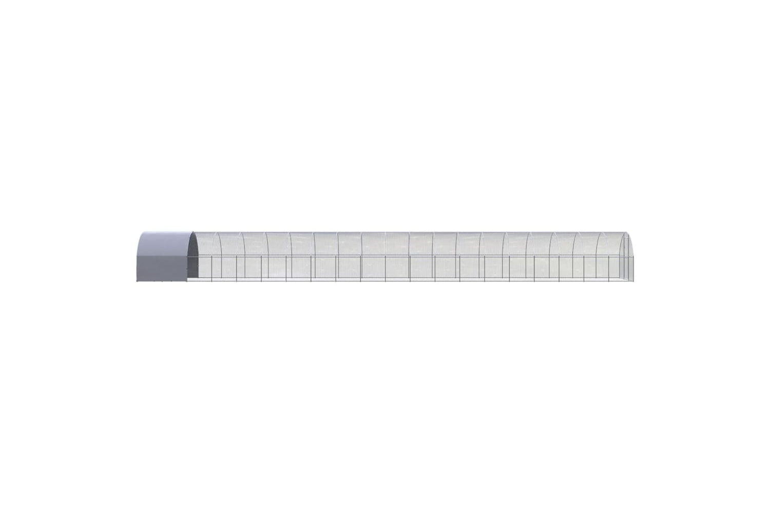 Vidaxl 3095479 Outdoor Chicken Coop 3x20x2 M Galvanised Steel-4