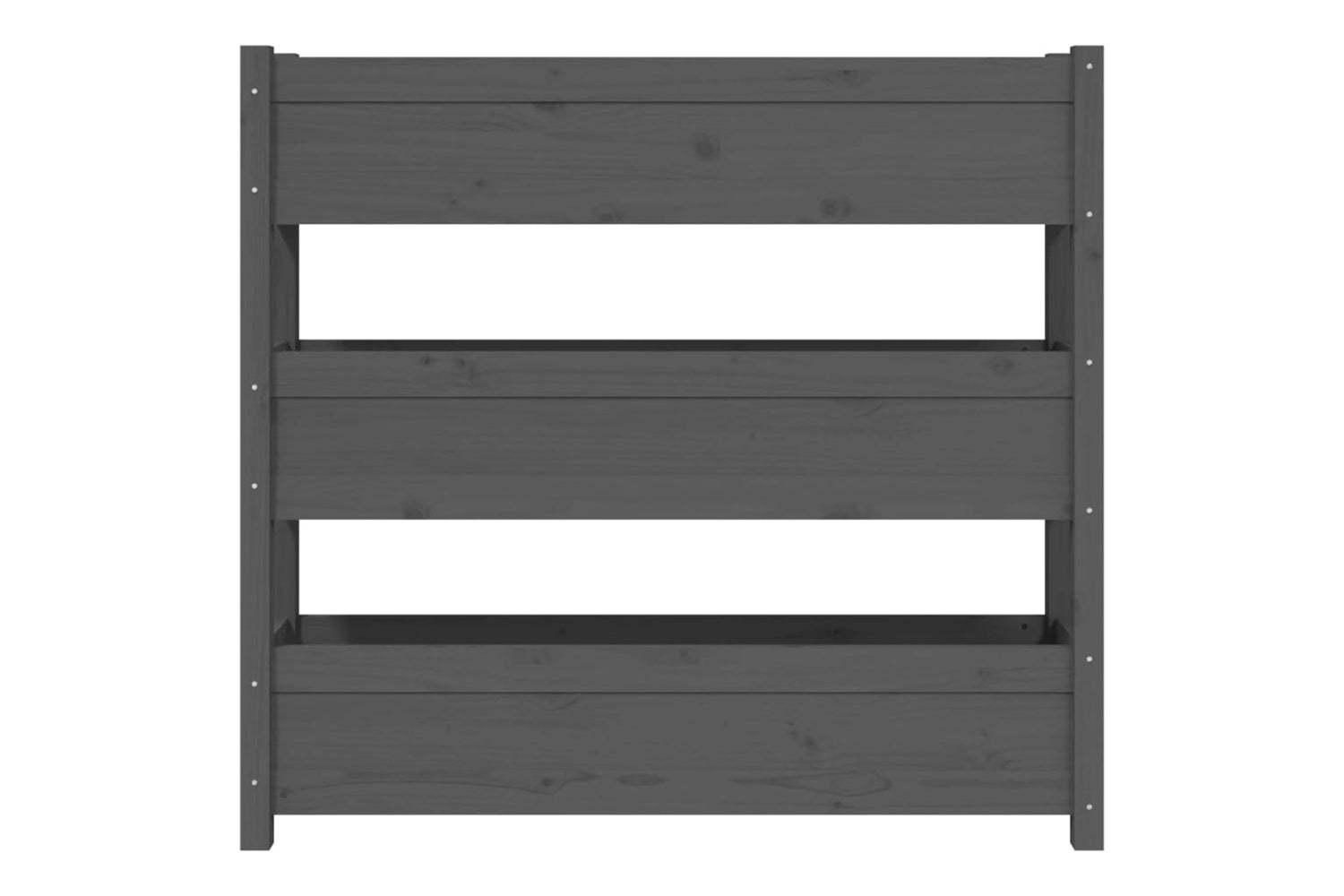 vidaXL 823922 Planter Grey 112x25x104.5cm Solid Wood Pine-4