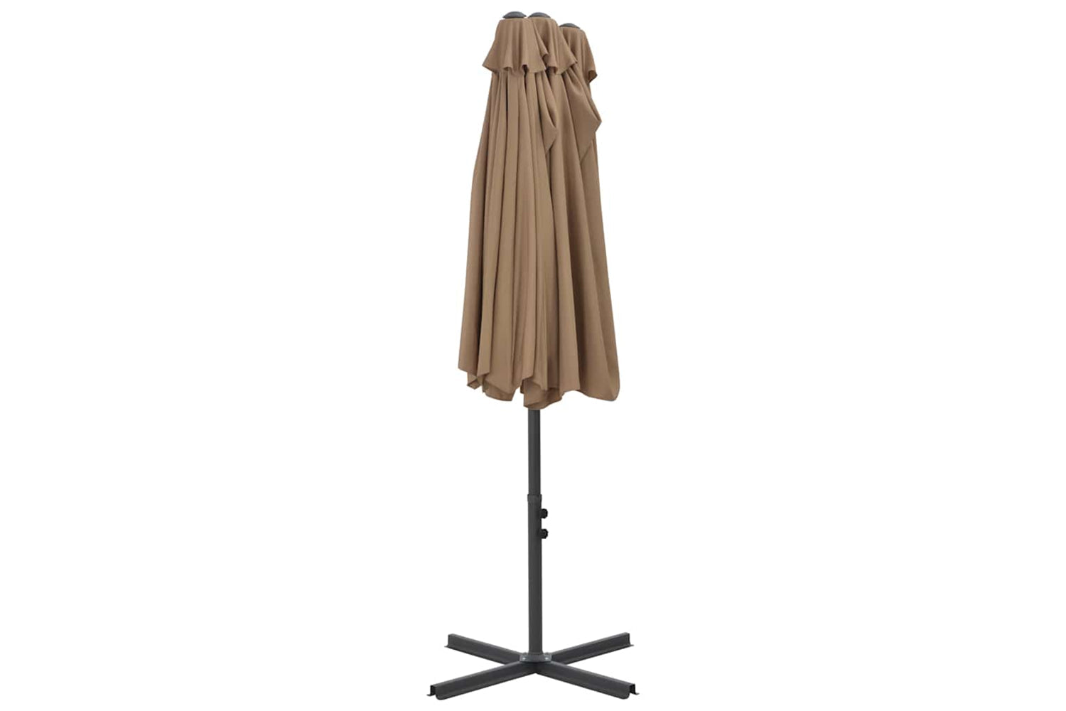 vidaXL 44870 Outdoor Parasol With Aluminium Pole 460x270cm Taupe-5