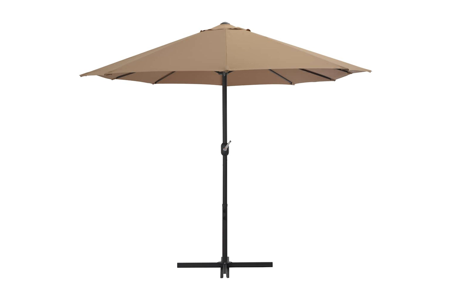 vidaXL 44870 Outdoor Parasol With Aluminium Pole 460x270cm Taupe-4
