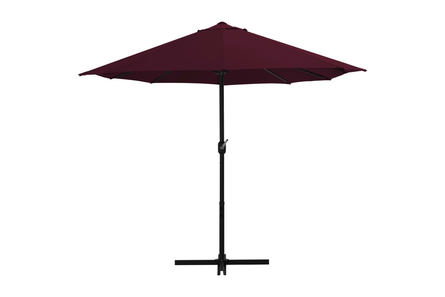 vidaXL 44871 Outdoor Parasol With Aluminium Pole 460x270cm Bordeaux Red-3