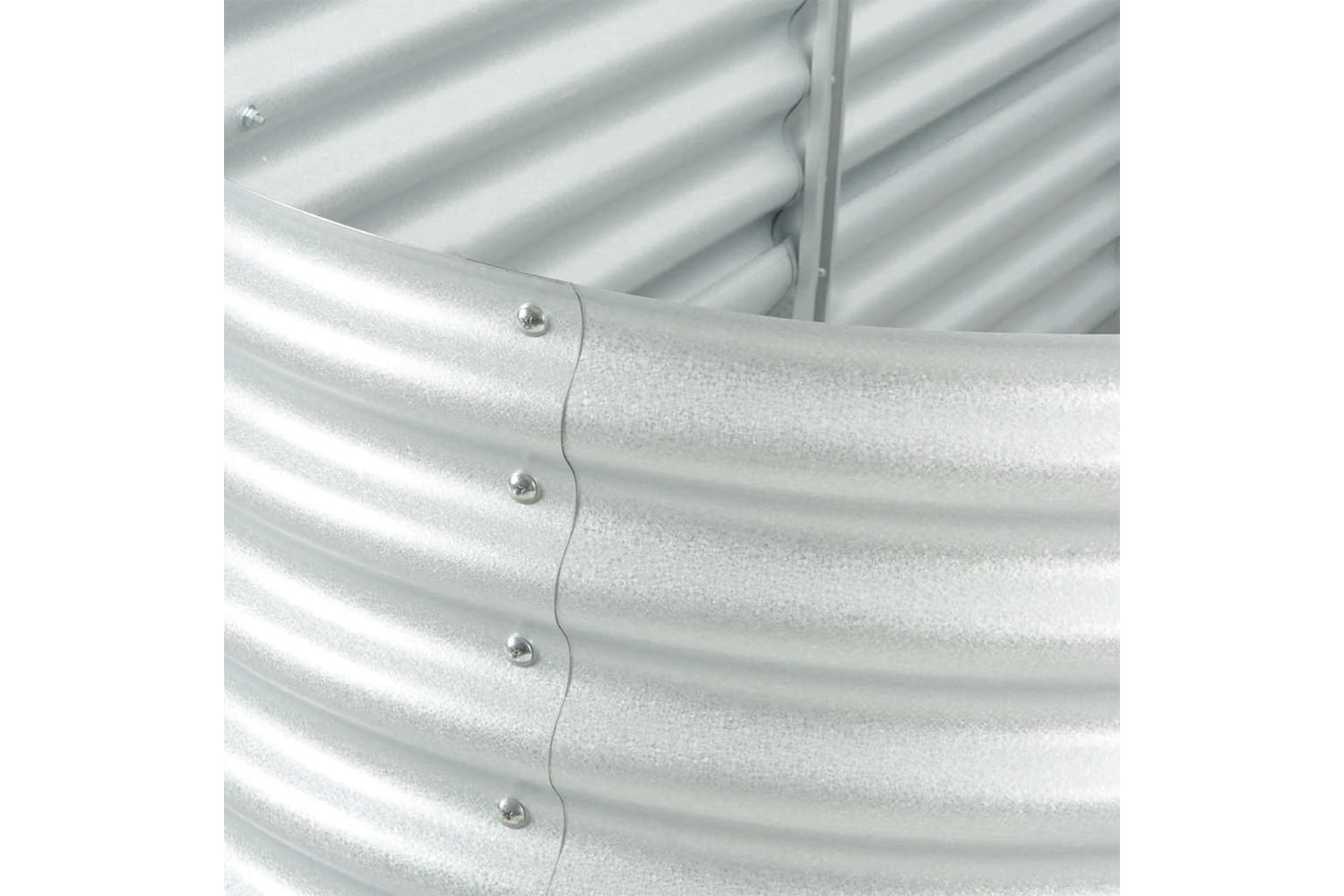 vidaXL Garden Raised Bed 400x80x81cm Galvanised Steel Silver-8