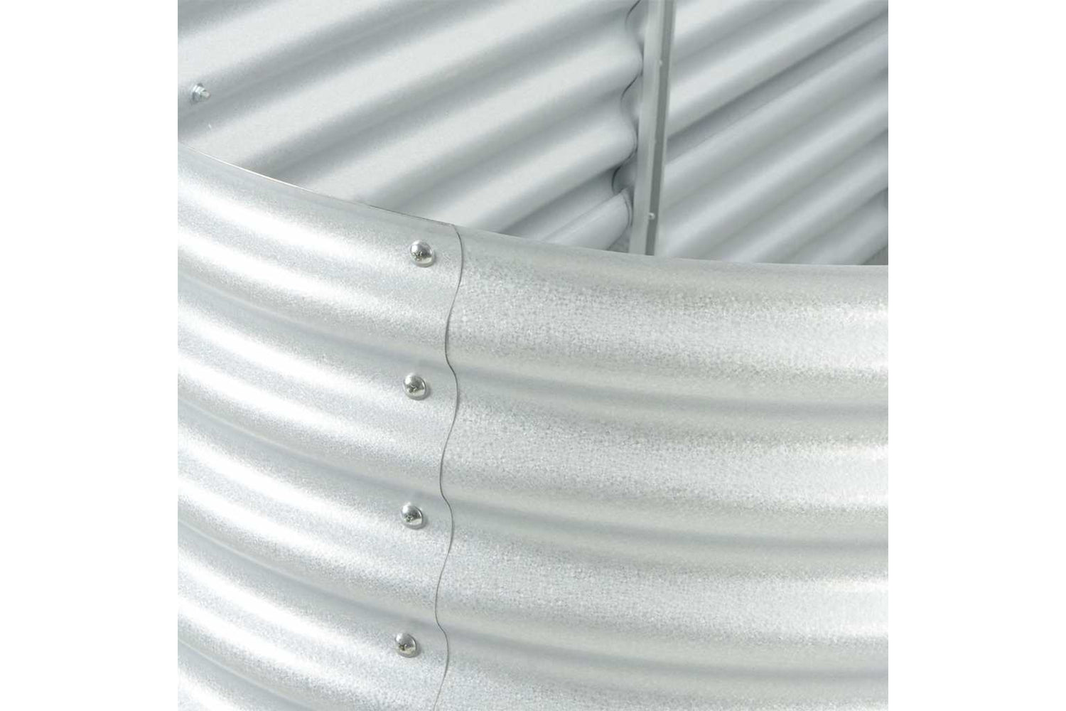vidaXL Garden Raised Bed 240x80x81cm Galvanised Steel Silver-8
