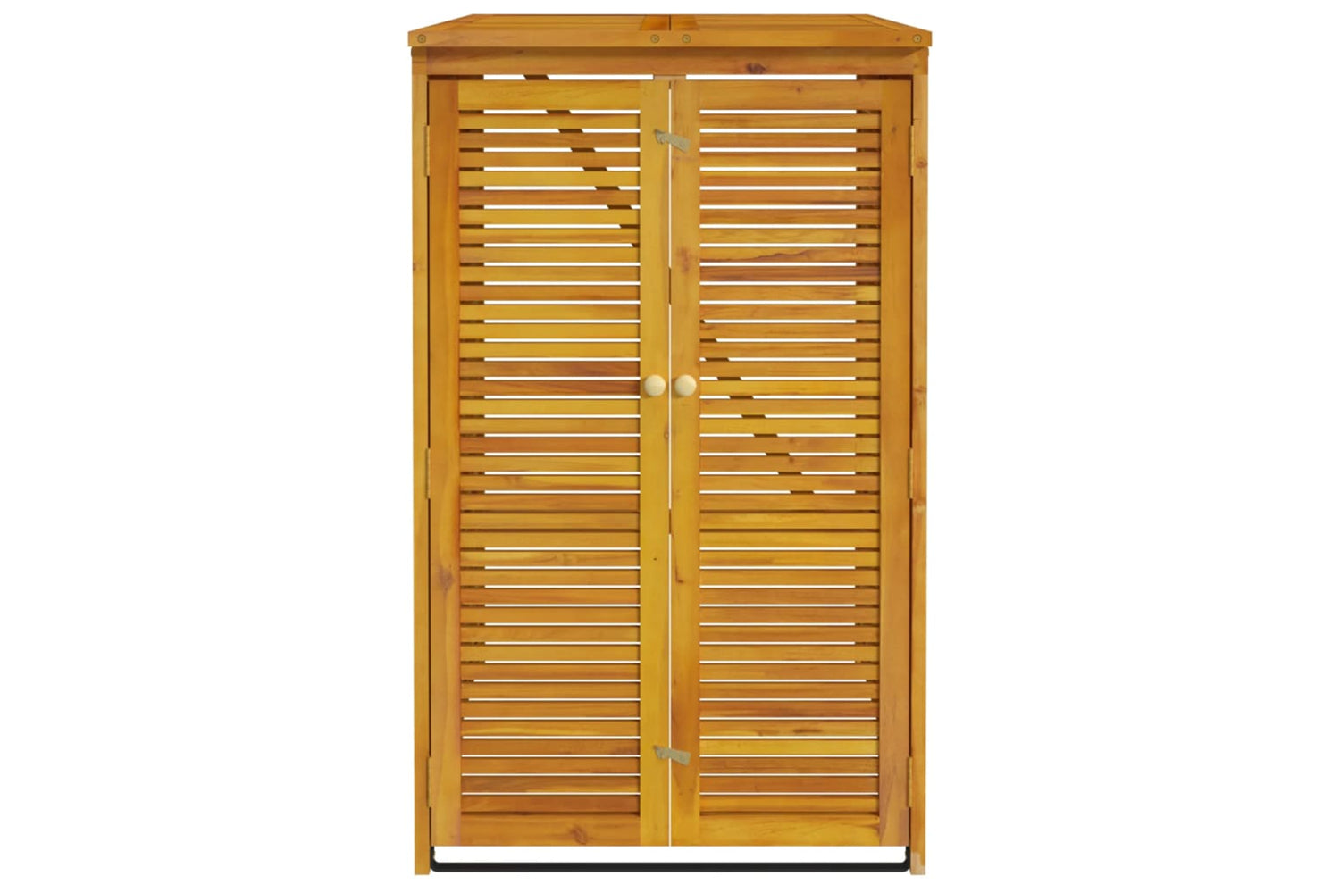 vidaXL 360027 Single Garbage Bin Shed 70x89x117cm Solid Wood Acacia-2