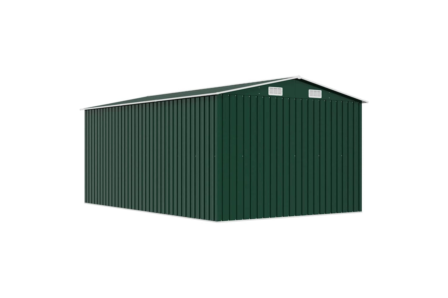 vidaXL 143344 Garden Shed 257x392x181cm Metal Green-7